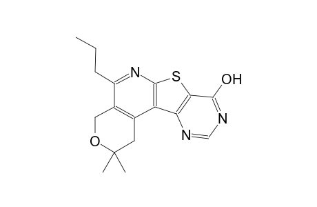 2H-pyrano[4'',3'':4',5']pyrido[3',2':4,5]thieno[3,2-d]pyrimidin-8-ol, 1,4-dihydro-2,2-dimethyl-5-propyl-
