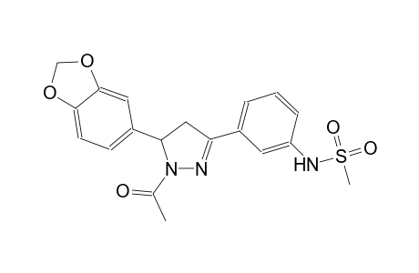 methanesulfonamide, N-[3-[1-acetyl-5-(1,3-benzodioxol-5-yl)-4,5-dihydro-1H-pyrazol-3-yl]phenyl]-