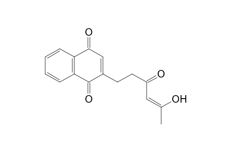 2-(5-hydroxy-3-oxohex-4-enyl)naphthalene-1,4-dione