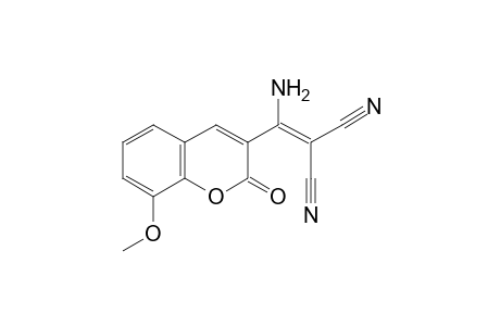 [AMINO(8-METHOXY-2-OXO-2H-1-BENZOPYRAN-3-YL)METHYLENE]MALONONITRILE