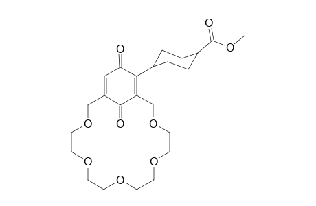 2-[4-(Methoxycarbonyl)cyclohexyl]-1,4-benzoquinone-3,5-18-crown-5