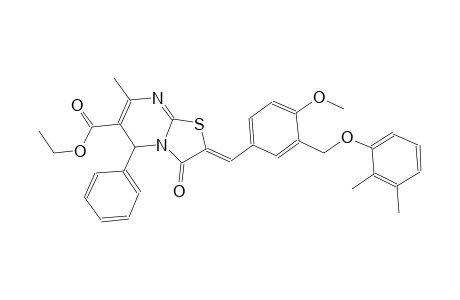 ethyl (2Z)-2-{3-[(2,3-dimethylphenoxy)methyl]-4-methoxybenzylidene}-7-methyl-3-oxo-5-phenyl-2,3-dihydro-5H-[1,3]thiazolo[3,2-a]pyrimidine-6-carboxylate
