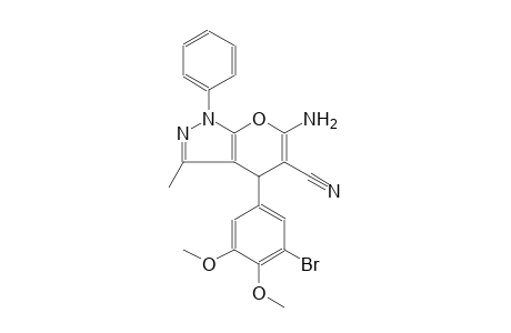 pyrano[2,3-c]pyrazole-5-carbonitrile, 6-amino-4-(3-bromo-4,5-dimethoxyphenyl)-1,4-dihydro-3-methyl-1-phenyl-