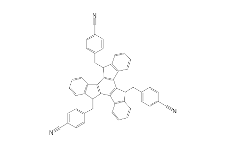 syn-5,10,15-Tris(4-cyanophenylmethyl)-10,15-dihydro-5H-diindeno[1,2-a;1',2'-c]fluorene