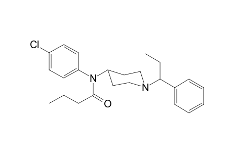 N-4-Chlorophenyl-N-[1-(1-phenylpropyl)piperidin-4-yl]butanamide