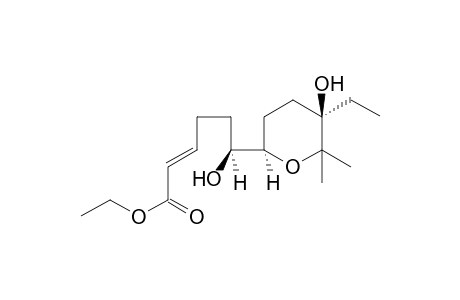 Ethyl (2E,6S)-6-[(2R,5R,6S)-5-Ethyl-5-hydroxy-6-methyltetrahydropyran-2-yl]-9-hydroxyhept-2-enoate