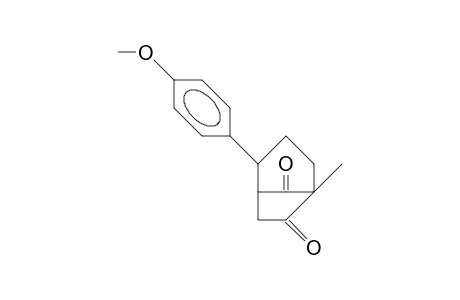 endo-2-(4-Methoxy-phenyl)-5-methyl-bicyclo(3.2.1)octane-6,8-dione
