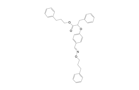 Phenylpropyl 2-[4-(phenylpropyloxyimino-methyl)phenoxy]-3-phenyl-propanoate