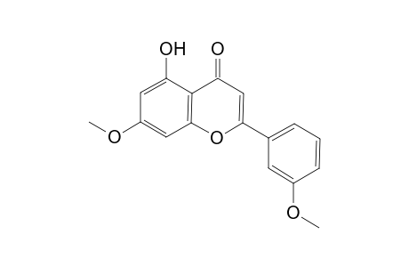 4H-1-Benzopyran-4-one, 5-hydroxy-7-methoxy-2-(3-methoxyphenyl)-