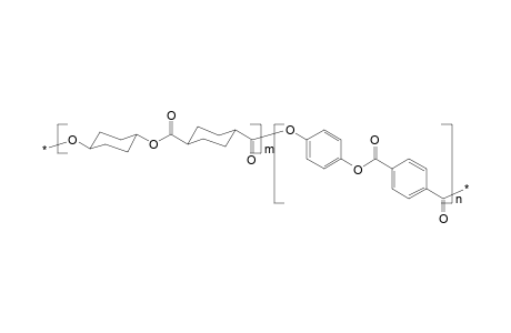 Poly(oxy-e-1,4-cyclohexyleneoxycarbonyl-e-1,4-cyclohexylenecarbonyl-beta-oxy-1,4-phenyleneoxyterephthaloyl)