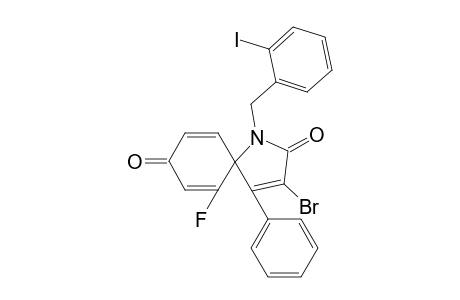 3-Bromo-6-fluoro-1-(2-iodobenzyl)-4-phenyl-1-azaspiro-[4.5]deca-3,6,9-triene-2,8-dione