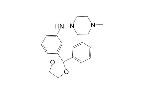 4-Methyl-N-(3-(2-phenyl-1,3-dioxolan-2-yl)phenyl)piperazin-1-amine