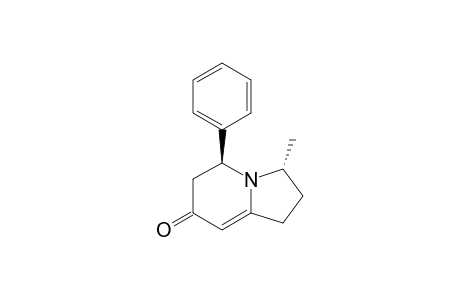 trans-3-Methyl-5-phenyl-2,3,5,6-tetrahydro-7(1H)-indolizinone