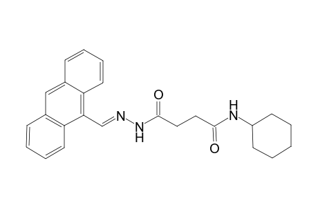 N'-[(E)-9-anthracenylmethylideneamino]-N-cyclohexylbutanediamide