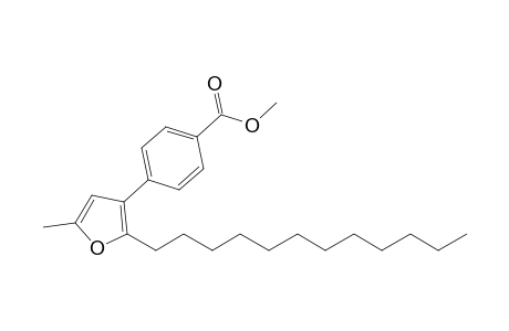 2-Dodecyl-3-(4'-methoxycarbonylphenyl)-5-methylfuran