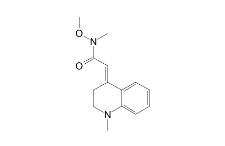 (E)-N-METHOXY-N-METHYL-2-[1-METHYL-2,3-DIHYDROQUINOLIN-4(1H)-YLIDENE]-ACETAMIDE