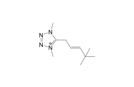5-[(E)-4,4-dimethylpent-2-enyl]-1,4-dimethyltetrazol-1-ium