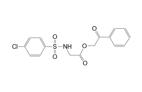 2-oxo-2-phenylethyl {[(4-chlorophenyl)sulfonyl]amino}acetate