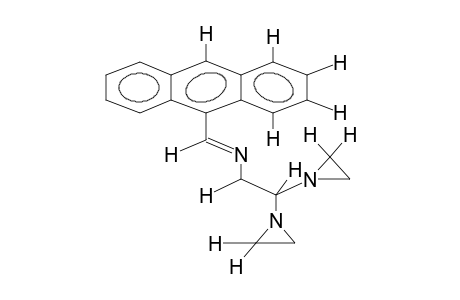 9-ANTHRENCARBALDEHYDE, N-BETA-BIS(AZIRIDINO)ETHYLIMINE