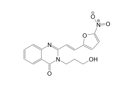 3-(3-hydroxypropyl)-2-[(E)-2-(5-nitro-2-furyl)ethenyl]-4(3H)-quinazolinone