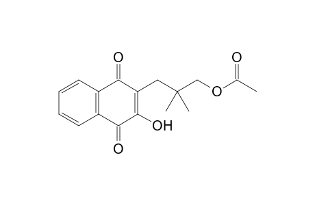 3-(1,4-Dihydro-2-hydroxy-1,4-dioxonaphthalen-3-yl)-2,2-dimethylpropyl Acetate
