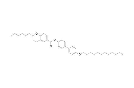 2-Hexyl-2,3-dihydrobenzopyran-6-carboxylic Acid 4'-(Dodecyloxy)biphenyl-4-yl Ester