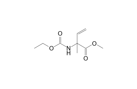 2-(carbethoxyamino)-2-methyl-but-3-enoic acid methyl ester