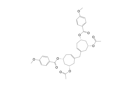 MESO-4,4'-METHYLENEBIS-[(1R,1'S,6S,6'R)-6-ACETOXYCYCLOHEPT-3-EN-1-YL]-BIS-(4-METHOXYBENZOATE)