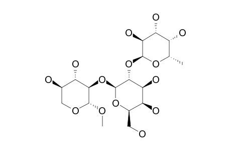 METHYL-ALPHA-L-FUCOPYRANOSYL-(1->2)-BETA-D-GALACTOPYRANOSYL-(1->2)-XYLOPYRANOSIDE
