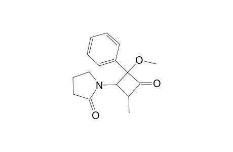 1-(2-Methoxy-4-methyl-3-oxo-2-phenylcyclobutyl)-2-pyrrolidinone