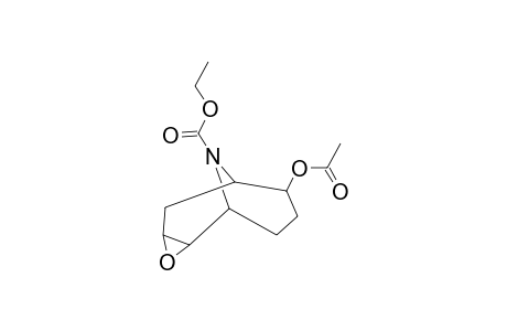 3-Oxa-10-azatricyclo[4.3.1.0(2,4)]decane-10-carboxylic acid, 7-(acetyloxy)-, ethyl ester, (1.alpha.,2.beta.,4.beta.,6.alpha.,7.beta.)-