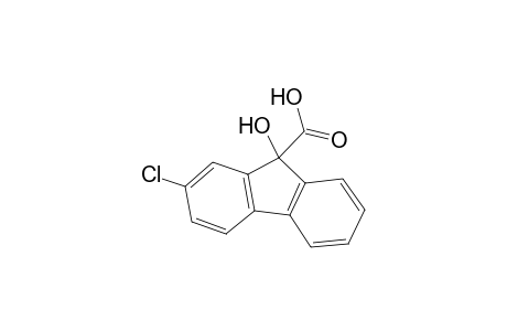 9H-Fluorene-9-carboxylic acid, 2-chloro-9-hydroxy-