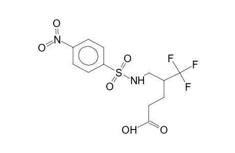5-(4-nitrophenylsulphonamido)-4-trifluoromethylpentanoic acid