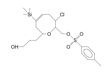 (2R,7S,8S)-7-Chloro-3,6,7,8-tetrahydro-2-(3-hydroxy-propyl)-8-([4-tolylsulfonyloxy]-methyl)-4-trimethylsilyl-2H-oxocin