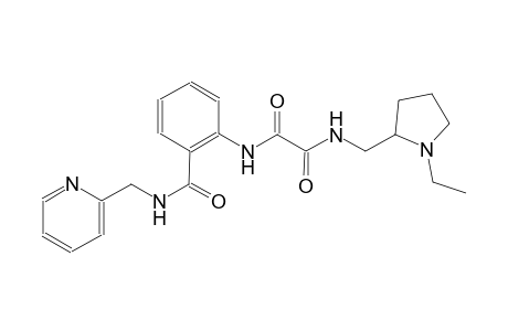 ethanediamide, N~1~-[(1-ethyl-2-pyrrolidinyl)methyl]-N~2~-[2-[[(2-pyridinylmethyl)amino]carbonyl]phenyl]-