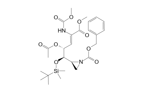 (2S)-2-[(Z,1R,2R)-2-acetoxy-1-[tert-butyl(dimethyl)silyl]oxy-4-(carbomethoxyamino)-5-keto-5-methoxy-pent-3-enyl]ethylenimine-1-carboxylic acid benzyl ester