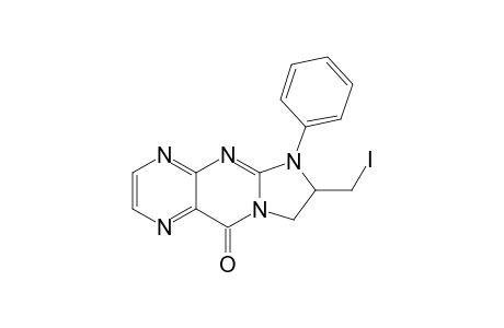 7-(iodanylmethyl)-6-phenyl-7,8-dihydroimidazo[2,1-b]pteridin-10-one