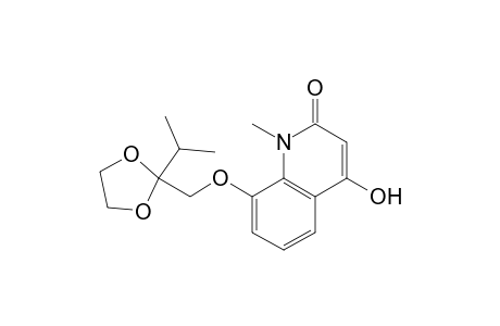 2(1H)-Quinolinone, 4-hydroxy-1-methyl-8-[[2-(1-methylethyl)-1,3-dioxolan-2-yl]methoxy]-