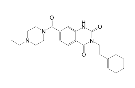 3-[2-(1-cyclohexen-1-yl)ethyl]-7-[(4-ethyl-1-piperazinyl)carbonyl]-2,4(1H,3H)-quinazolinedione