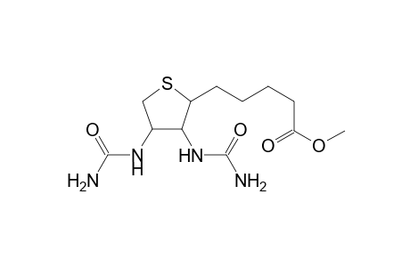 2-thiophenepentanoic acid, 3,4-bis[(aminocarbonyl)amino]tetrahydro-, methyl ester, (2R,3R,4S)-