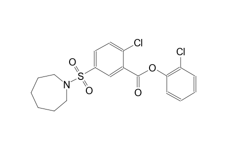 2-chlorophenyl 2-chloro-5-(hexahydro-1H-azepin-1-ylsulfonyl)benzoate