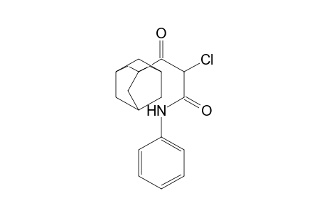 Tricyclo[3.3.1.1(3,7)]decane-1-propanamide, .alpha.-chloro-.beta.-oxo-N-phenyl-