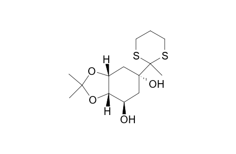 (1R,3R,4S,5R)-4,5-(Isopropylidendioxy)-1-(2-methyl-1,3-dithian-2-yl)-1,3-cyclohexandiol