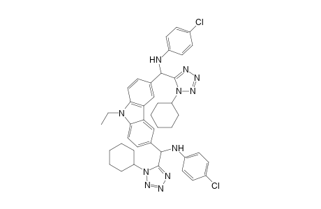 N,N'-((9-ethyl-9H-carbazole-3,6-diyl)bis((1-cyclohexyl-1H-tetrazol-5-yl)methylene))bis(4-chloroaniline)