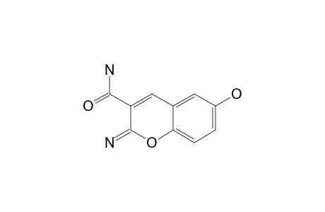 2-IMINO-6-HYDROXY-2H-BENZOPYRAN-3-CARBOXAMIDE