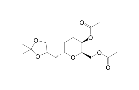 Acetyl (2R,3S,6S)-2-acetoxymethyl-6-((4RS)-2,2-dimethyl[1,3]dioxolan-4-ylmethyl)tetrahydropyran-3-yl ester