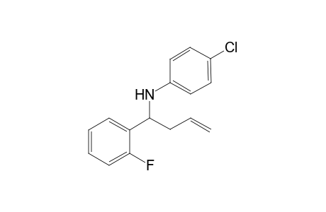 4-Chloro-N-(1-(2-fluorophenyl)but-3-enyl)aniline