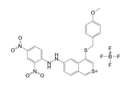 6-[(2',4'-dinitrophenyl)hydrazino]-4-[(p-methoxybenzyl)thio]-benzothiopyrylium - tetrsafluoroborate