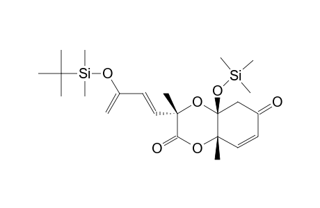 (2S,4aS,8aS)-2-[(1E)-3-(tert-butyl-dimethyl-silyl)oxybuta-1,3-dienyl]-2,4a-dimethyl-8a-trimethylsilyloxy-8H-1,4-benzodioxine-3,7-quinone