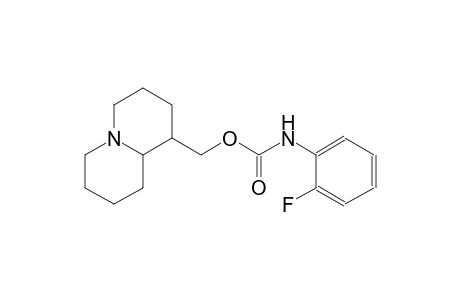 carbamic acid, (2-fluorophenyl)-, (octahydro-2H-quinolizin-1-yl)methylester
